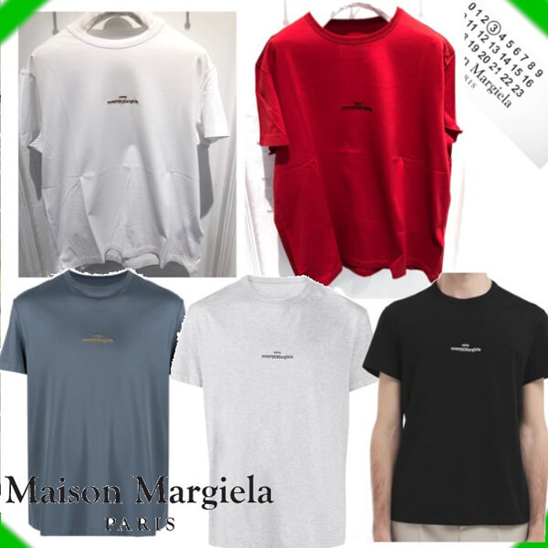 21SS【マルジェラ Tシャツ 偽物】ディストーテッド ロゴTシャツ コットン100％ S30GC0701S22816