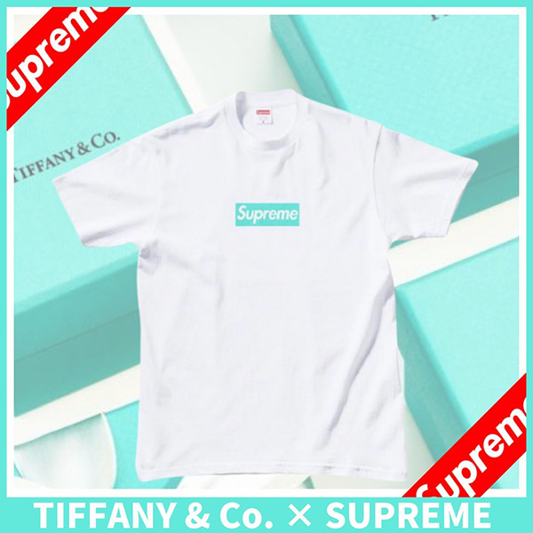 シュプリーム ボックスロゴ tシャツ 偽物 シュプリーム ティファニー Box Logo Tee ボックスロゴ  Tシャツ 22030701